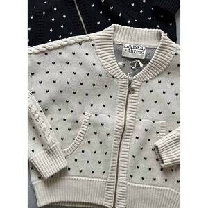 NEW LABEL+THREAD women's norway bomber jacket in ecru black